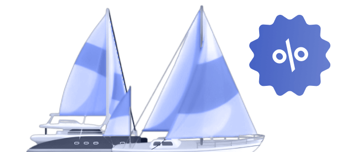 2 парусных яхты